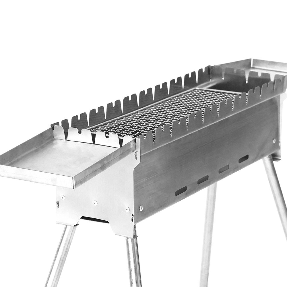 Panggangan Barbekyu Reguler Persegi Panjang Stainless Steel