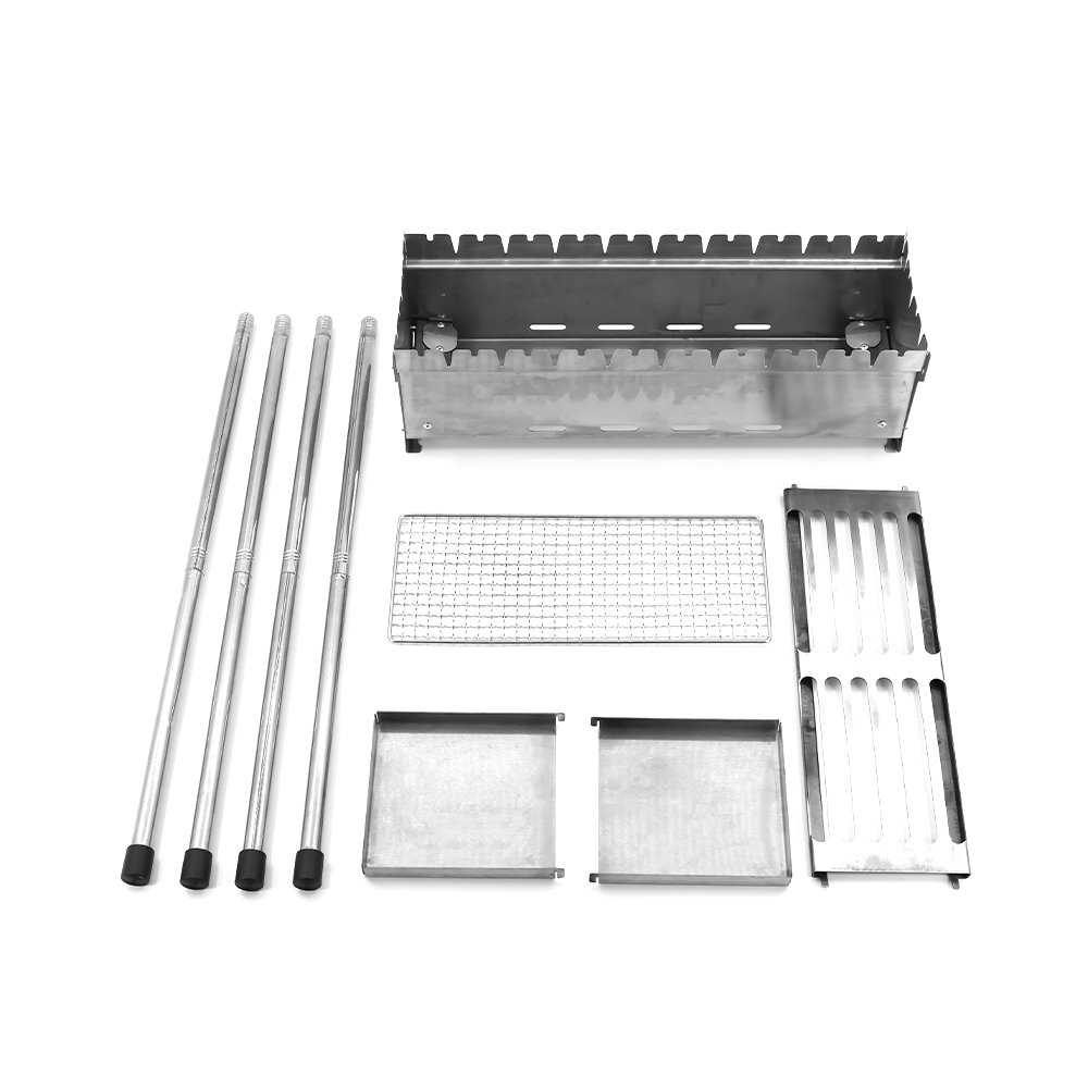 Panggangan Barbekyu Reguler Persegi Panjang Stainless Steel