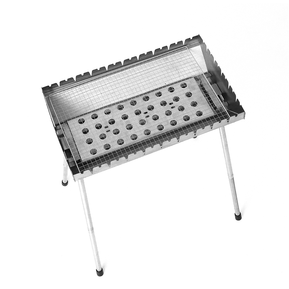 Panggangan Barbekyu Reguler Stainless Steel yang Dilebarkan